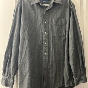 Ralph Lauren Men's Dark Gray Striped Shirt